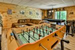 Terrace level living area - foosball & pool table